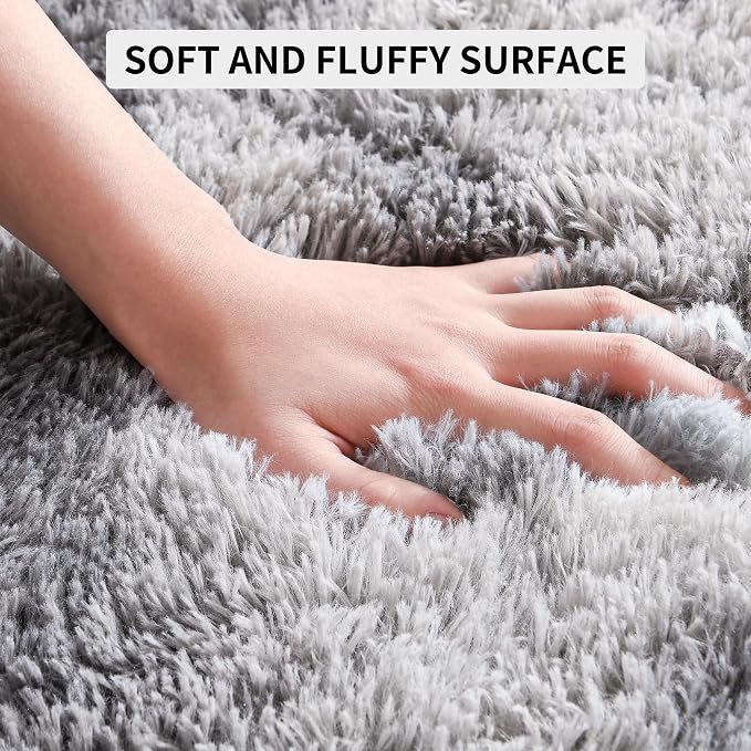 Tepook Soft Fluffy Rugs for Living Room, 5x8 Shaggy Area Rug for Bedroom - Image 7