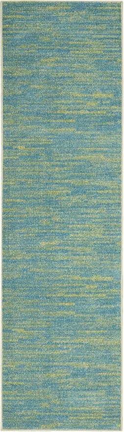 Nourison Home Nourison Essentials Blue Green 2' x 6' Area Rug - Image 7