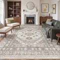 befbee 9x12 Area Rug, Ultra-Thin Washable Rugs by Befbee