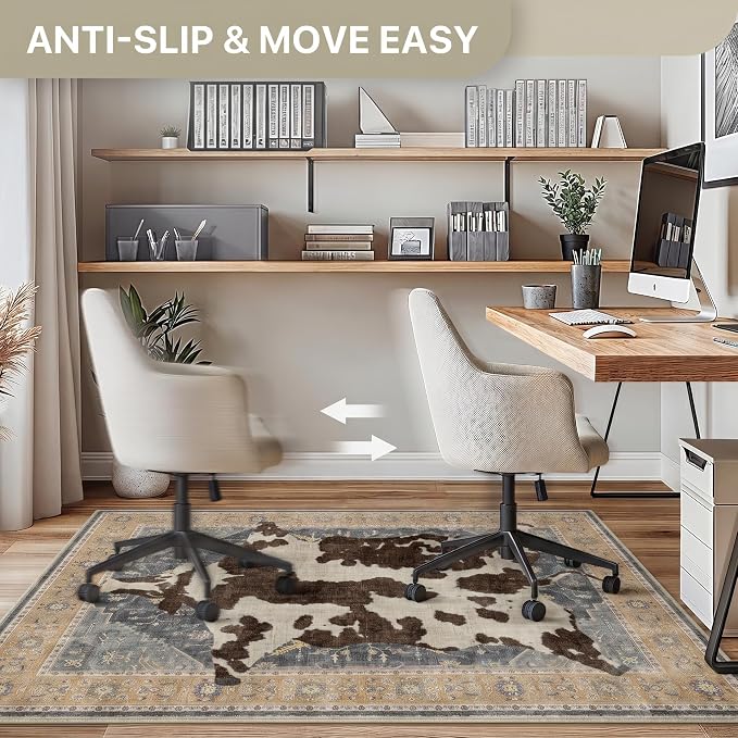 36"x60" Office Chair Mat for Hardwood Tile Floor, Under Desk Carpet Protector - Image 4
