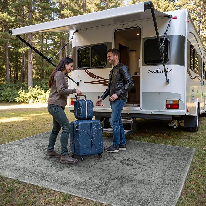 GENIMO Outdoor & Indoor Area Rug 6'x9', Waterproof, Non-Shedding, Easy Cleaning - Image 4