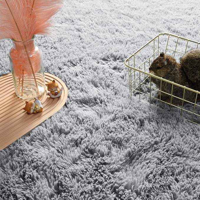 Andecor Soft Fluffy Bedroom Rugs, 3 x 5 Feet Indoor Shaggy Plush Area Rug - Image 4