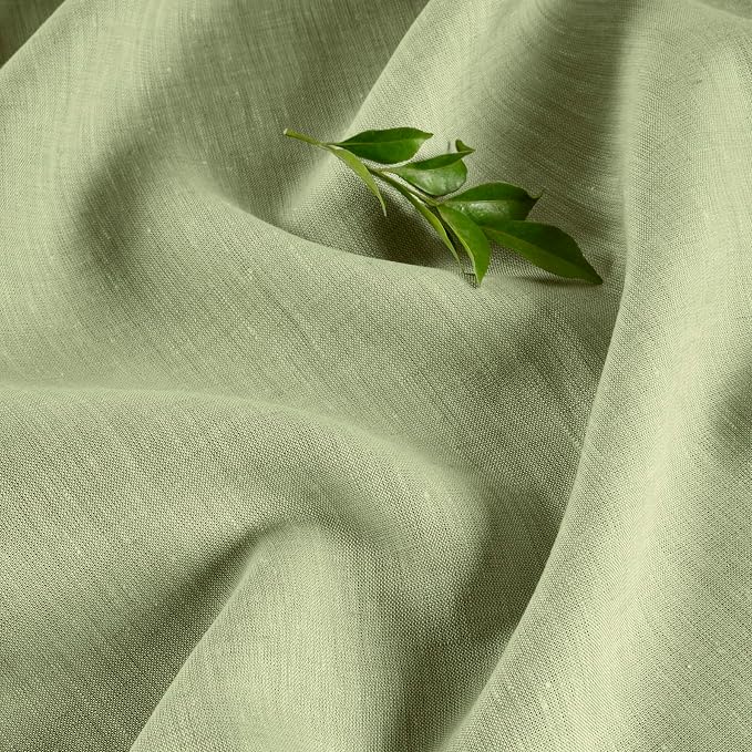 Solino Home 100% Pure Linen Table Runner Olive Woven, Athena 14 x 72 in | Table - Image 9