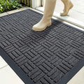 OLANLY Front Door Mat Outside Entrance 35x23, Heavy Duty Sturdy Natural Rubber by OLANLY