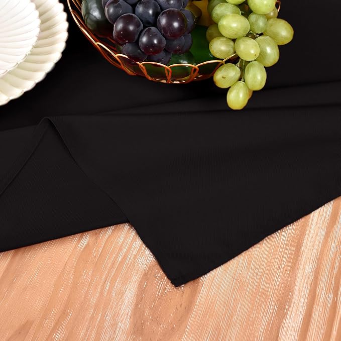 MEANMOY Black Table Runner 60 Inches Long Waterproof Washable Table Runners | - Image 5