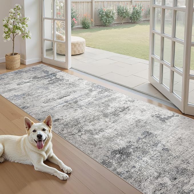 DMOYEST 3x10 Washable Runner Rug, Non Slip Low Pile Carpet Runner - Image 9