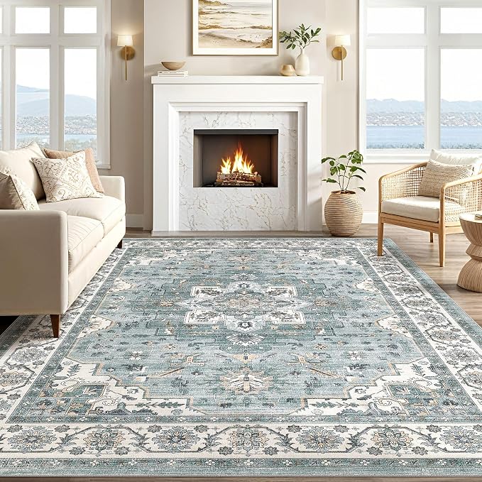 Vintage Living Room Area Rug 9x12 - Image 5