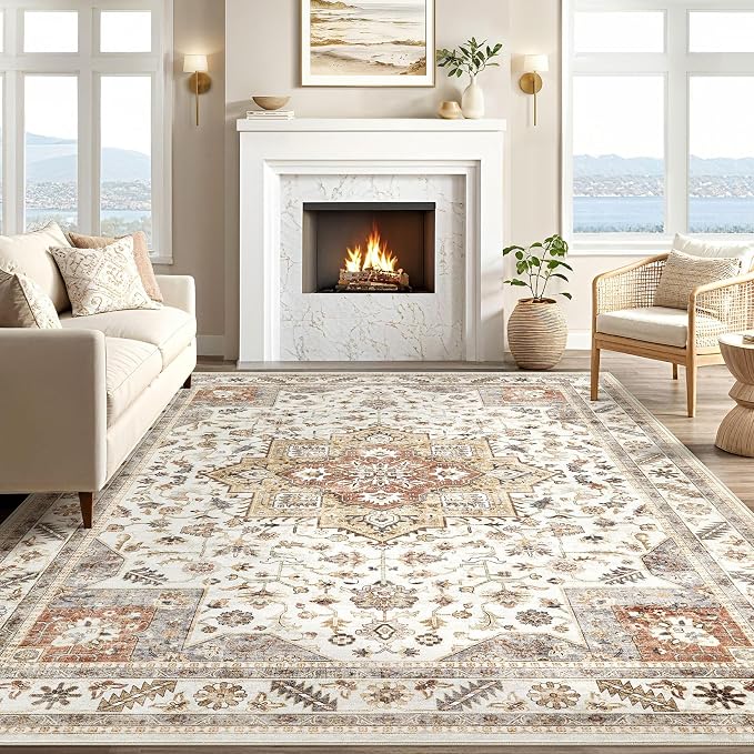 Vintage Living Room Area Rug 9X13 - Image 5