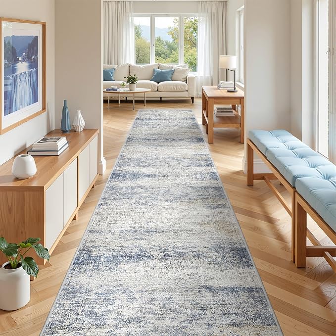 3x18 Washable Runner Rug for Hallway, Non-Slip Long Hallway Runner for Entryway - Image 4