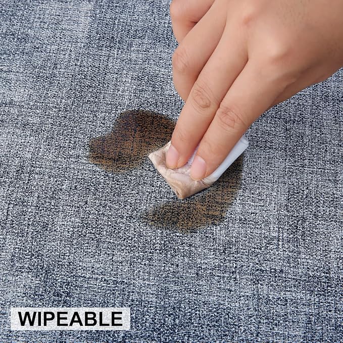 Faux Leather Heat Resistant Placemats 8 Packs, Waterproof Wipeable Dining PU - Image 5