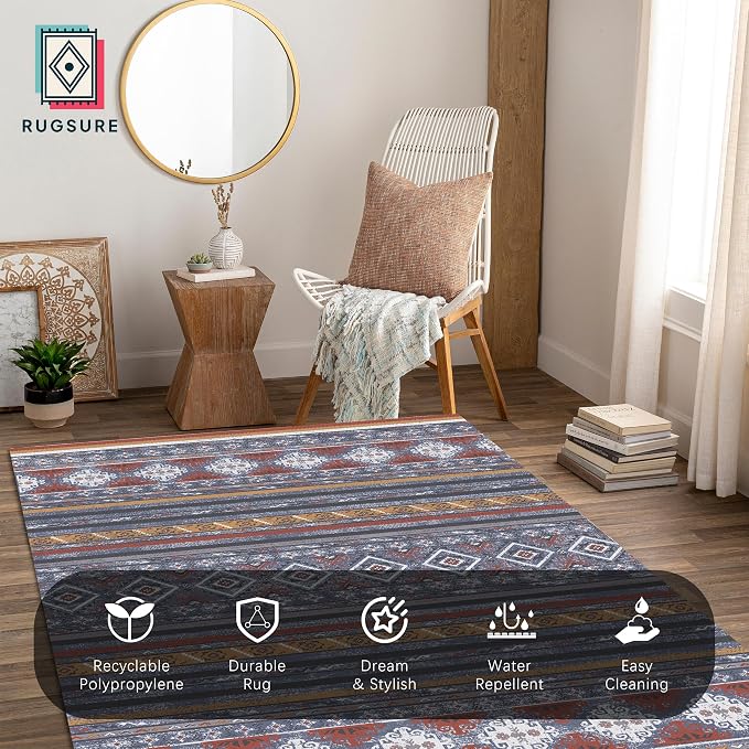 RUGSURE Washable Area Rugs 5' x 7' - Image 4