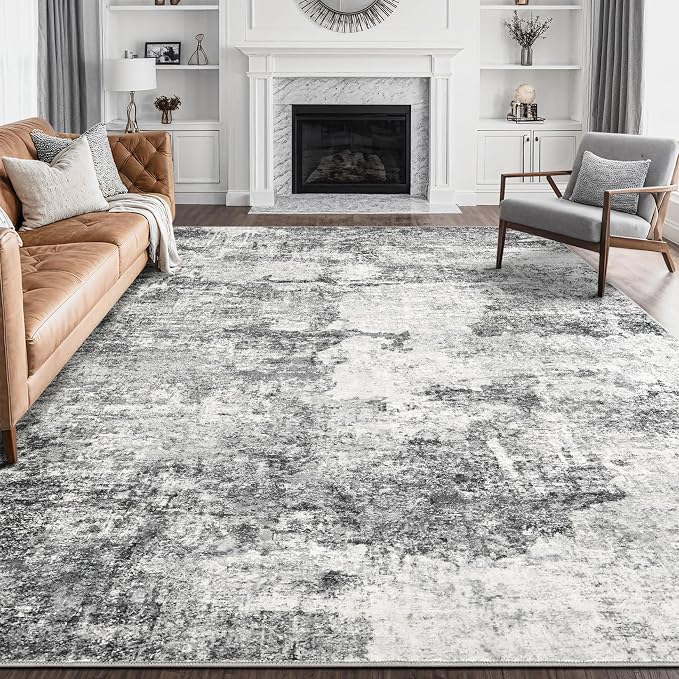DMOYEST 10x14 Area Rug for Living Room, Washable & Non Slip Large Indoor Carpet by DMOYEST