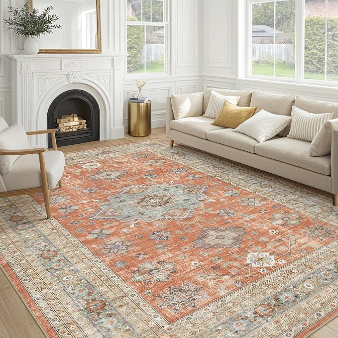Vintage Living Room Area Rug 9x12 by COTILED