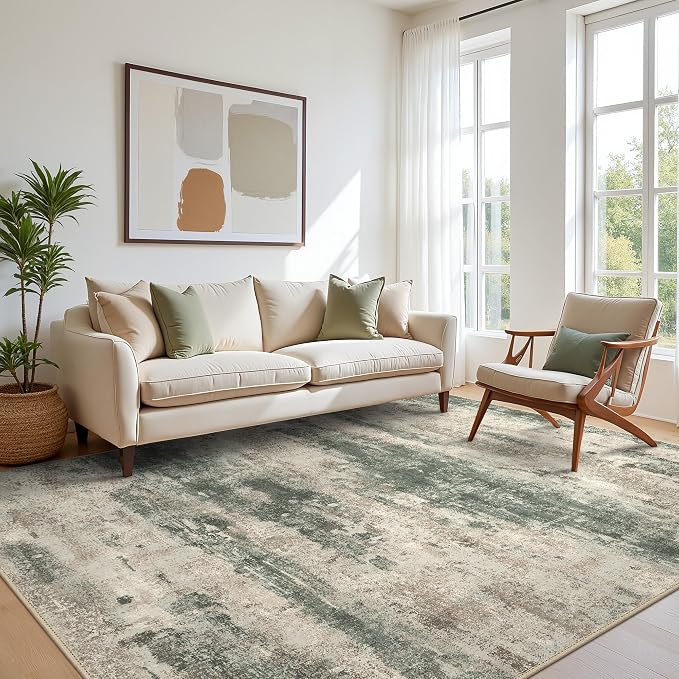 BEIMO Area Rugs 6x9 for Living Room Bedroom, Modern Abstract Machine Washable by BEIMO
