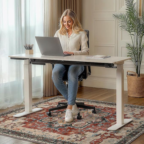 30"x48" Office Chair Mat for Hardwood Tile Floor, Under Desk Carpet Protector - Image 2