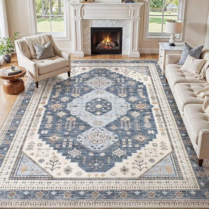 5x7 Washable Area Rug, Large Rugs - Image 8