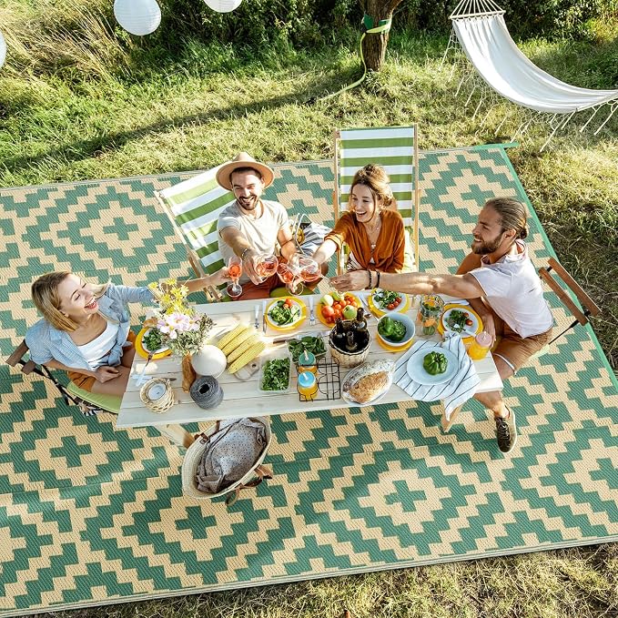 Outdoor Patio Plastic Straw Rug - Image 5