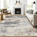 7x10 Area Rugs Living Room: Washable Large Abstract Modern Soft Rug Stain by LOONGRUG