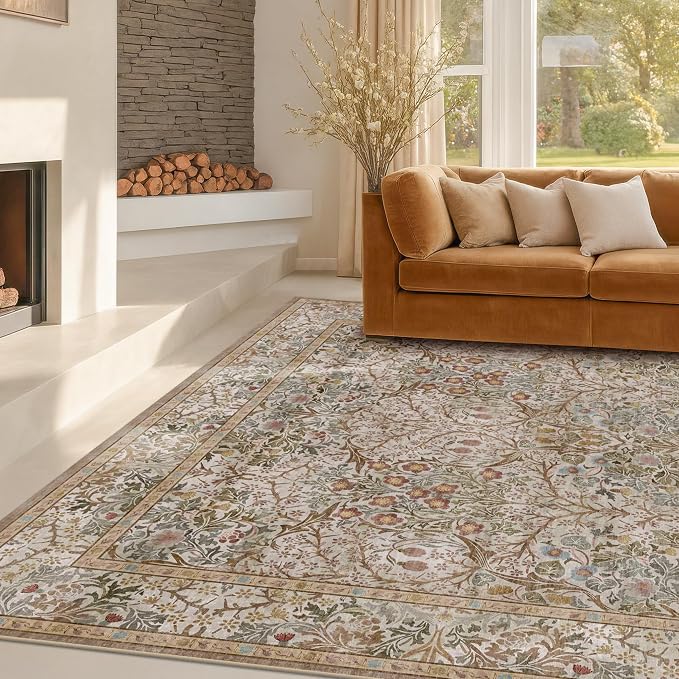 Washable Dining Room Rugs for Under Table by HazoHaus