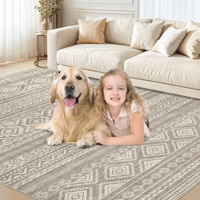 cotiled 10x13 Area Rugs Living Room Rug: Washable Boho Rugs - Image 8