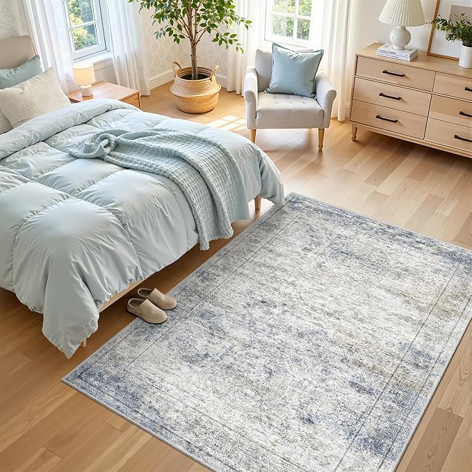 3x5 Washable Area Rug for Entryway, Soft Kitchen Rugs Non Slip for Dining Room - Image 5