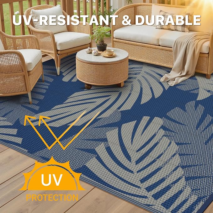 GENIMO Waterproof Outdoor Rug 5' x 8' - Image 4