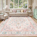 CAPALOCA Machine Washable Rugs Nursery Rug 8x10 Cute Girl Non Slip Low Pile by CAPALOCA
