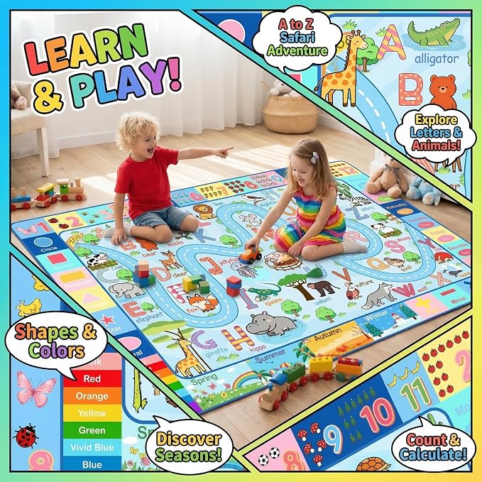 Educational ABC Alphabet Rugs, Kids Rugs - Image 4