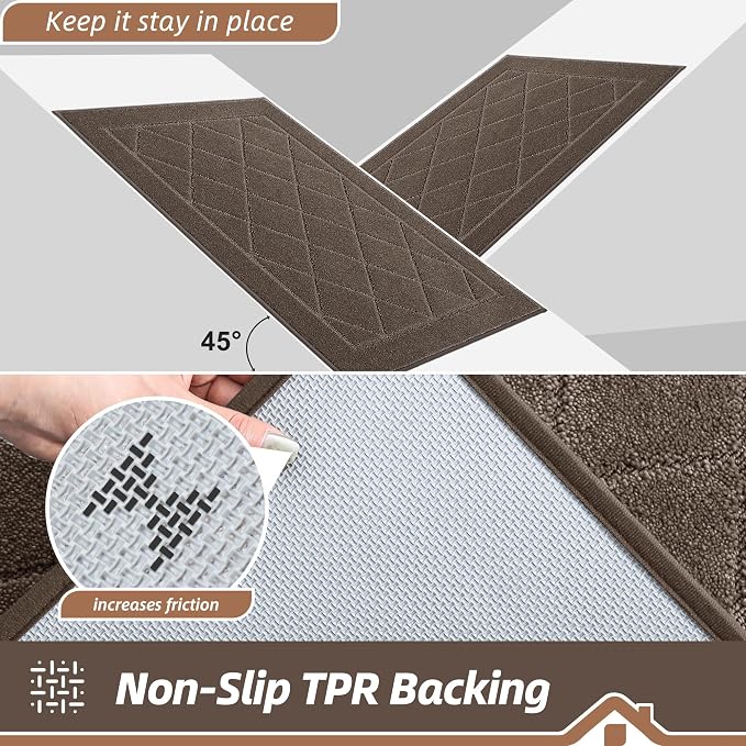 BEQHAUSE Dirt Trapper Door Mat 36" x 60", Doormat Non-Slip Entryway Rugs - Image 5