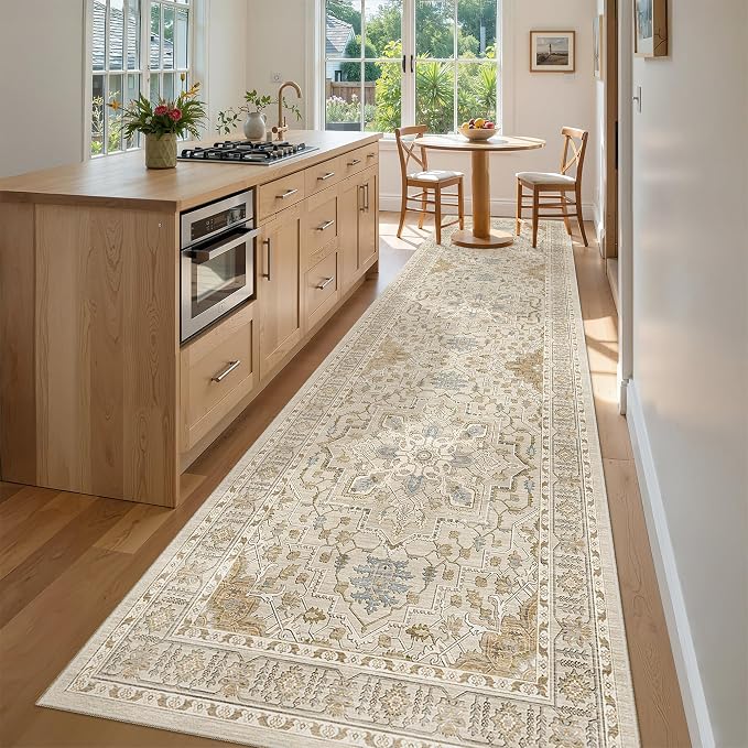 Madane Hallway Rug 3x10, Kitchen Rugs Washable Entryway Rug 10ft Vintage - Image 2
