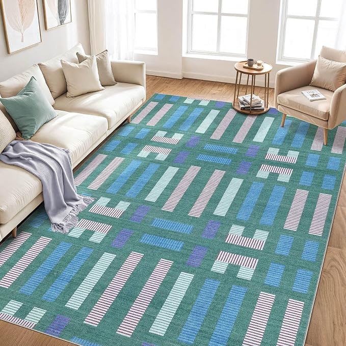 cotiled 8x10 Area Rugs Living Room Rug: Washable Boho Rugs - Image 6