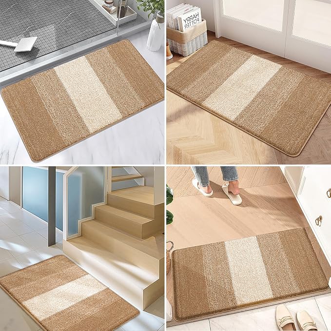 Kitinjoy Indoor Outdoor Door Mat, 48x30 Non-Slip Absorbent Dirt Trapper - Image 6