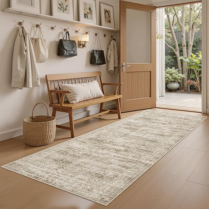 Soalmost Runner Rug 2'x6' Washable Non-Slip Runner Rugs by Soalmost