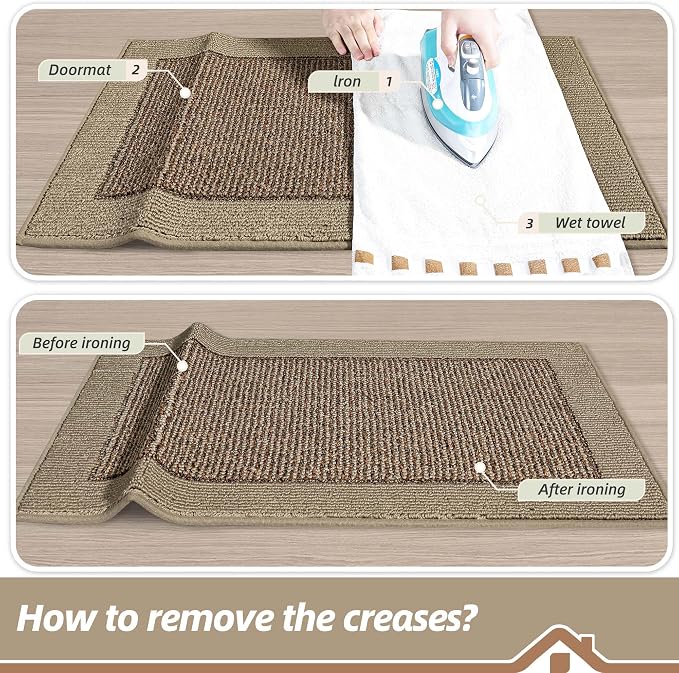 BEQHAUSE Indoor Door Mat 20" x 48", Dirt Trapper Door Mats Non-Slip Entryway - Image 9