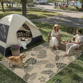 Easy Jute Rug Outdoor Indoor 6x9 Patio Mat Porch Light Brown Natural Non Slip by WondRg