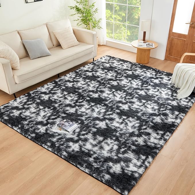 Litanika 6x9 Fluffy Shag Faux Fur Area Rug by Litanika