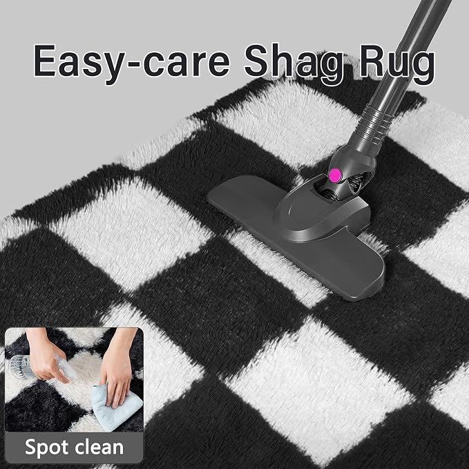 PureCozy Checkered Rug 7x10 for Living Room - Image 7