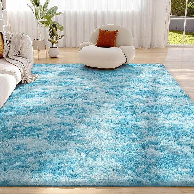 Litanika 4x6 Fluffy Shag Faux Fur Area Rug by Litanika