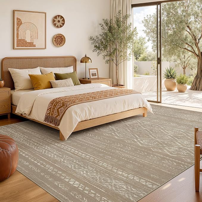 Nakagishi Area Rug Living Room Rugs: 8x10 Large Soft Machine Washable Boho - Image 6