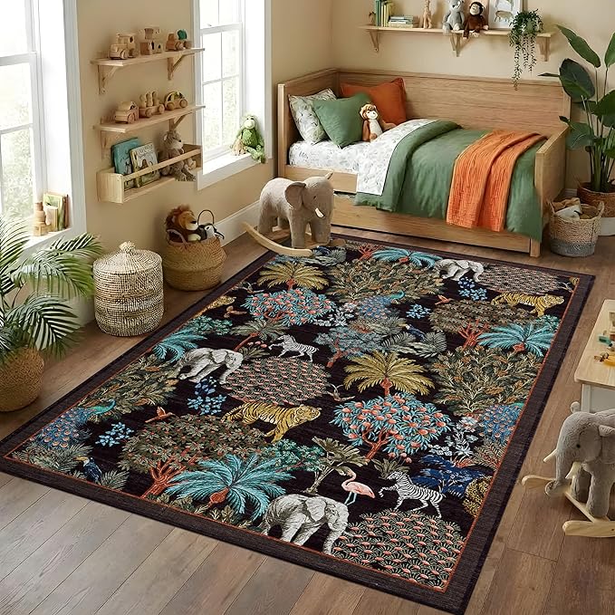 GarveeHome Jungle Rug 10x13 Washable Area Rugs - Image 2