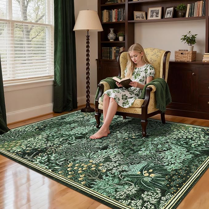 GarveeHome Forest Rug 9x12 Washable Area Rugs - Image 2