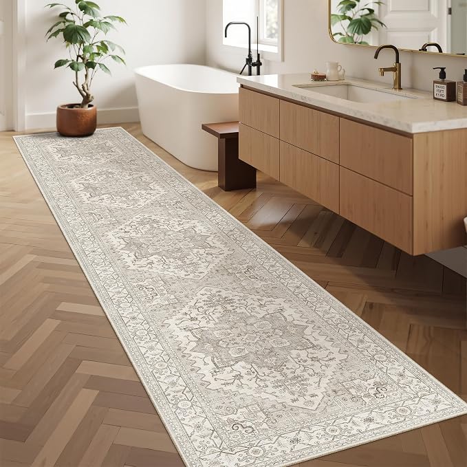 Madane Runner Rugs for Hallway 2x10 Long Washable Non-Slip Hallway Runner Rug - Image 2