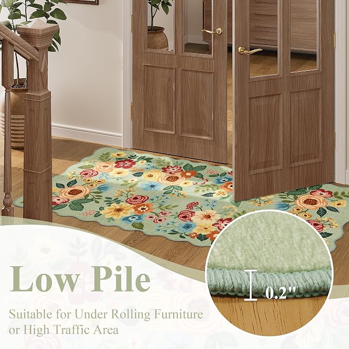 DUKINO 2x6 Runner Rug for Hallway, Washable Kitchen Rug - Image 9