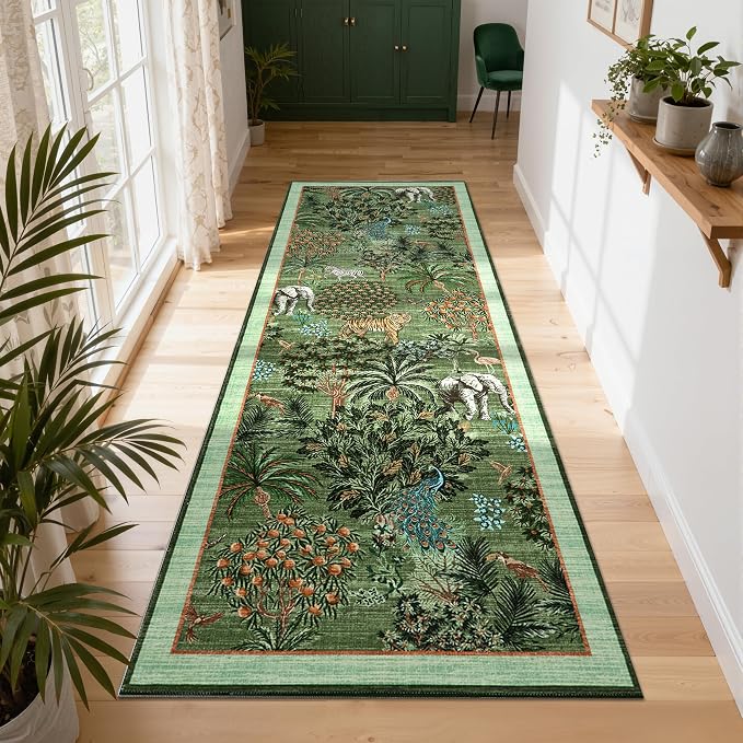 GarveeHome Jungle Rug 2.5x8 Kitchen Runner Rug Non Slip Washable Runners - Image 3