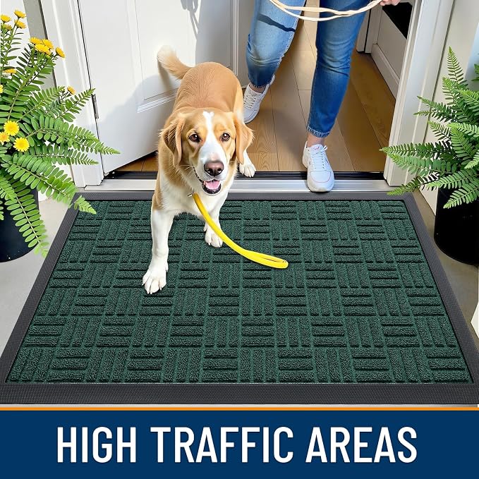 OLANLY Front Door Mat Outside Entrance 71x23, Heavy Duty Sturdy Natural Rubber - Image 5