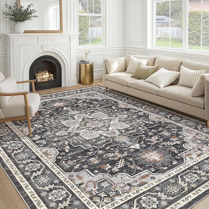 Vintage Living Room Area Rug 9x12 by COTILED