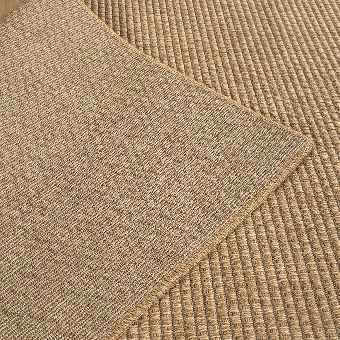 CAMILSON Easy Jute Rug 5x7, Indoor Outdoor Natural Color Farmhouse Area Rugs - Image 3