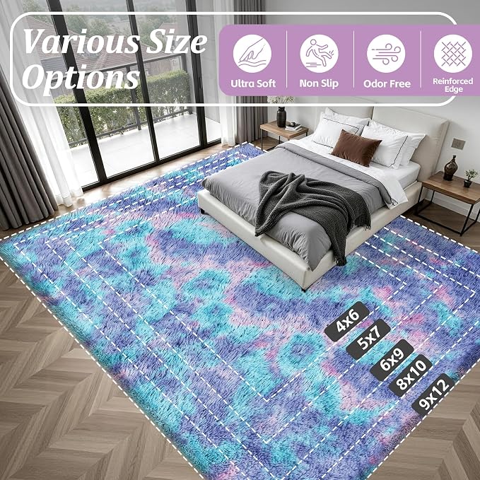 6x9 Area Rugs for Living Room Bedroom: Ultra Soft Fluffy Shag Rug Upgrade - Image 9