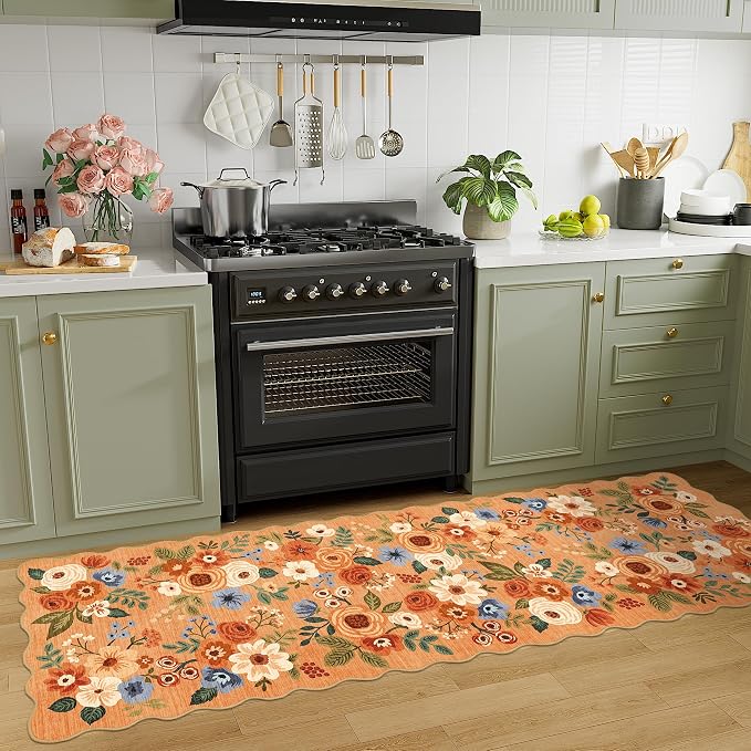 DUKINO 2x10 Runner Rug for Hallway, Washable Kitchen Rug - Image 3