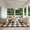 Nuloom Outdoor Performance Collection Sabina Dark Grey/Ivory, High Traffic by nuLOOM